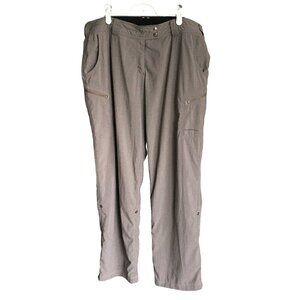 EXOFFICIO Hiking Pants Lightweight Roll-Up Fast Drying Straight Leg Women Sz 14